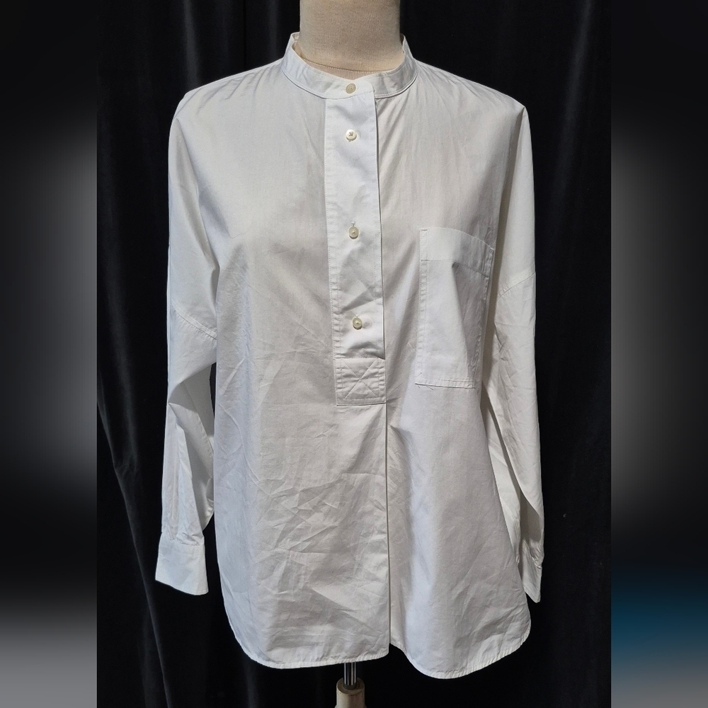 Everlane White Casual Button Down Shirt